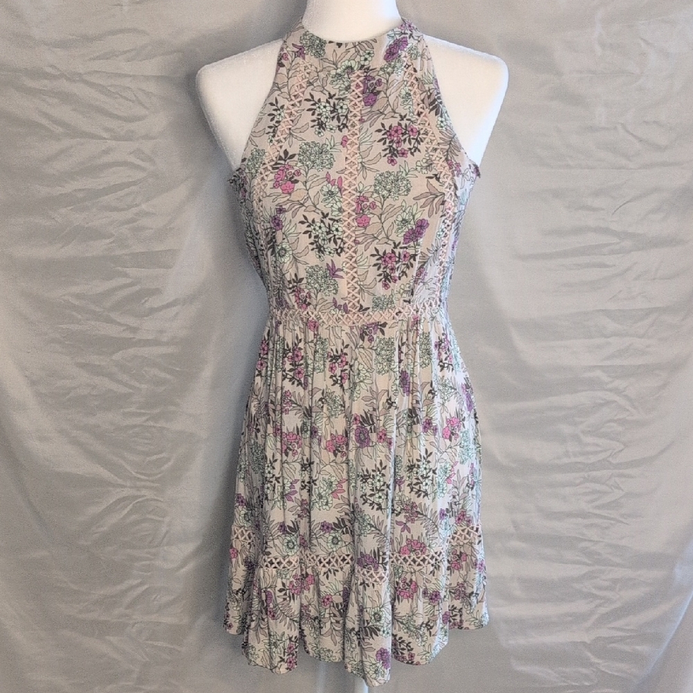 Sunday Mi Amor Floral Halter Neck Dress